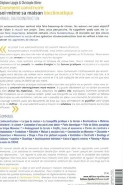 Comment construire soi-même sa maison bioclimatique. Manuel d'autoconstruction, Stéphane Lajugie