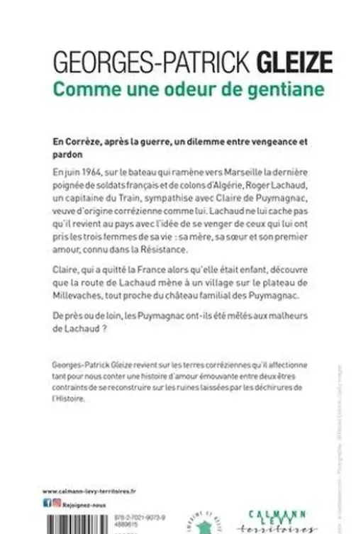 Comme une odeur de gentiane, Georges-Patrick Gleize