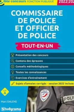 Commissaire de police et officier de police catégorie A. Tout-en-un, Edition 2022-2023, Marc Dalens