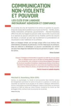 Communication non-violente et pouvoir. Les clés d'un langage instaurant adhésion et confiance, Marshall B. Rosenberg