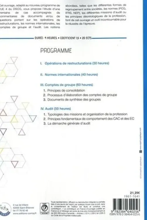 Comptabilité et audit DSCG UE4. Enoncé, Edition 2022-2023, Patricia Gouttefarde