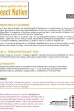 Concevez des applications mobiles avec React Native. Développement, publication sur les stores et stratégie marketing, 2e édition, Blaise Barré
