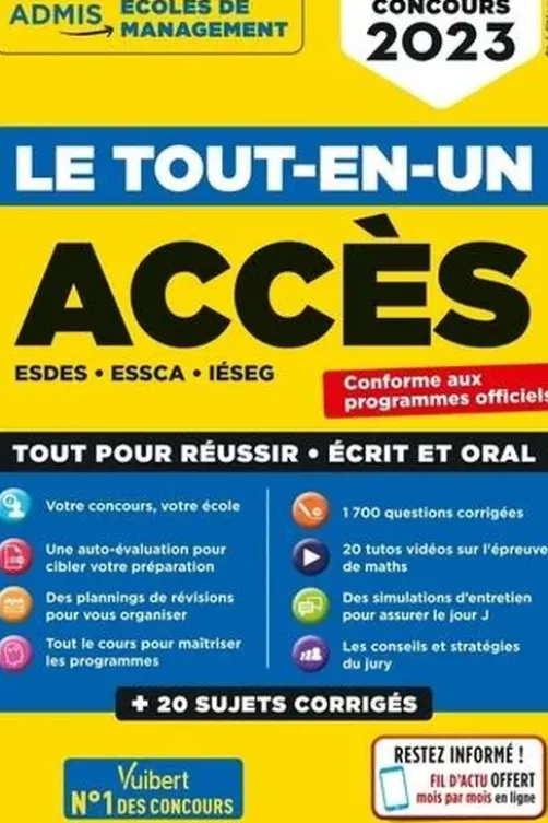 Concours ACCES. ESDES, ESSCA, IESEG. Le tout-en-un, Edition 2023, Sophie Mattern