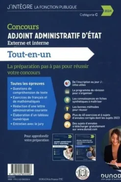Concours Adjoint administratif d'Etat externe et interne Catégorie C. Tout-en-un, Edition 2024, Audrey Charmont