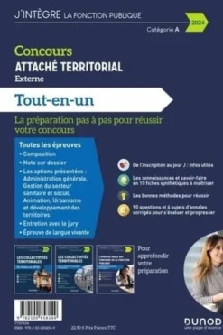 Concours attaché territorial externe. Tout-en-un, Edition 2024, Damien Falco