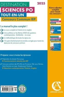 Concours commun IEP. Tout-en-un, Edition 2025, Dimitri Delarue