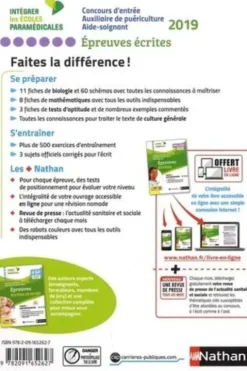 Concours d'entrée Aide-soignant et Auxiliaire de puériculture IFAS, IFAP. Epreuves écrites, Edition 2019, Annie Godrie