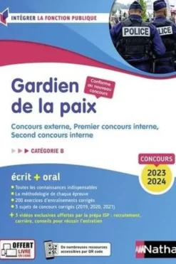 Concours Gardien de la paix Catégorie B. Concours externe, Premier concours interne, Second concours interne (policier adjoint, gendarme adjoint volontaire, cadet de la République), Edition 2023-2024, Loïc Valentin