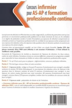 Concours infirmier pour AS-AP et formation professionnelle continue. Edition 2021, Sandrine Schlick