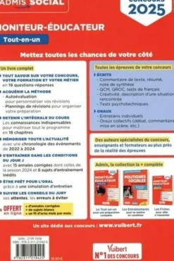 Concours moniteur-éducateur. Tout-en-un, Edition 2025, Georges Bergeron
