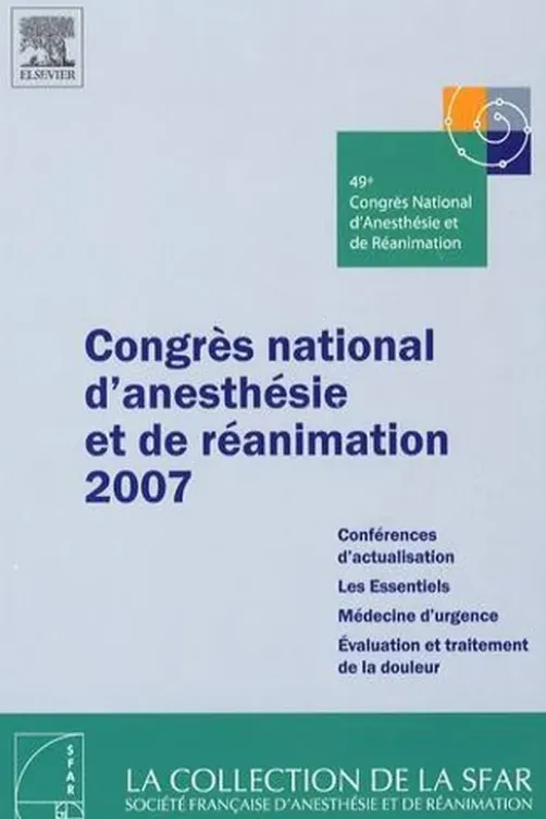 Congrès national d'anesthésie et de réanimation 2007, Sfar