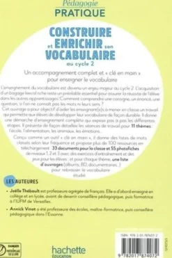 Construire et enrichir son vocabulaire au cycle 2. Edition 2021, Joëlle Thébault