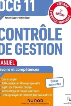 Contrôle de gestion DCG 11. 2e édition, Romaric Duparc