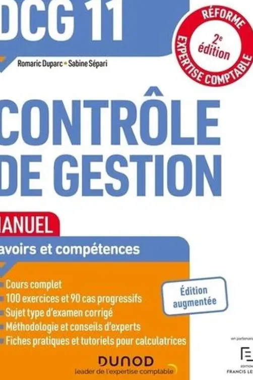 Contrôle de gestion DCG 11. 2e édition, Romaric Duparc
