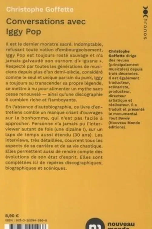 Conversations avec Iggy Pop, Christophe Goffette