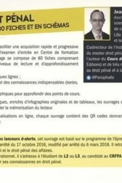 Cours de droit pénal. Tout le programme en 80 fiches et en schémas, Edition 2023, Jean-Yves Maréchal