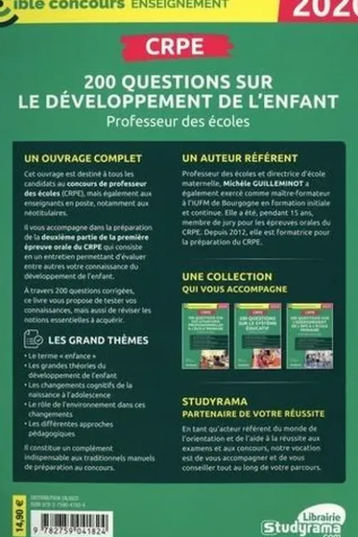CRPE. 200 questions sur le développement de l'enfant, Edition 2020, Michèle Guilleminot