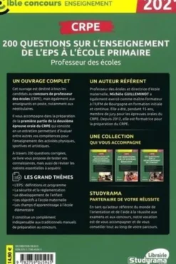 CRPE. 200 questions sur l'enseignement de l'EPS à l'école primaire , Edition 2021, Michèle Guilleminot
