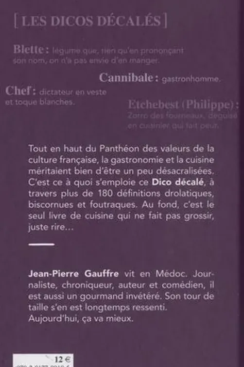 Cuisine et gastronomie, Jean-Pierre Gauffre