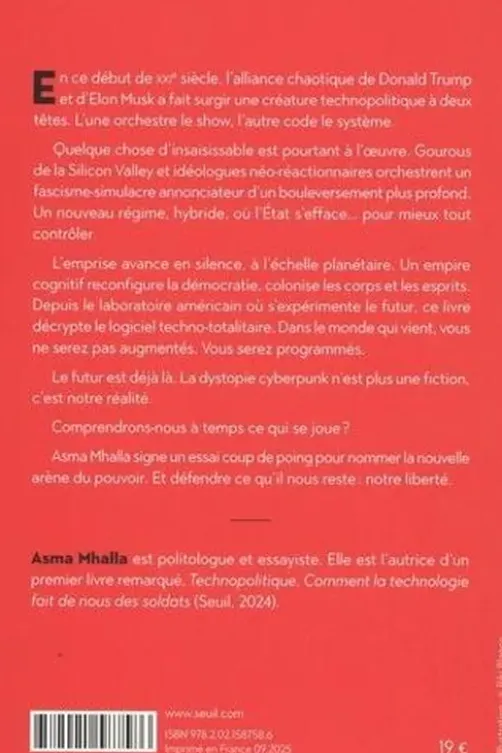 Cyberpunk. Le nouveau système totalitaire, Asma Mhalla