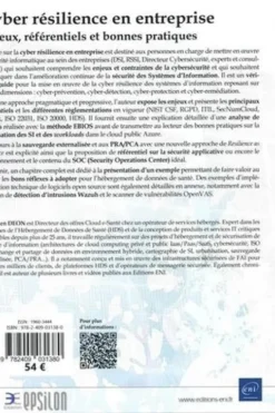 Cyber résilience en entreprise. Enjeux, référentiels et bonnes pratiques, Sébastien Déon