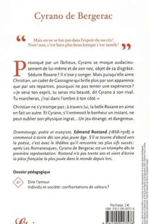 Cyrano de Bergerac, Edmond Rostand