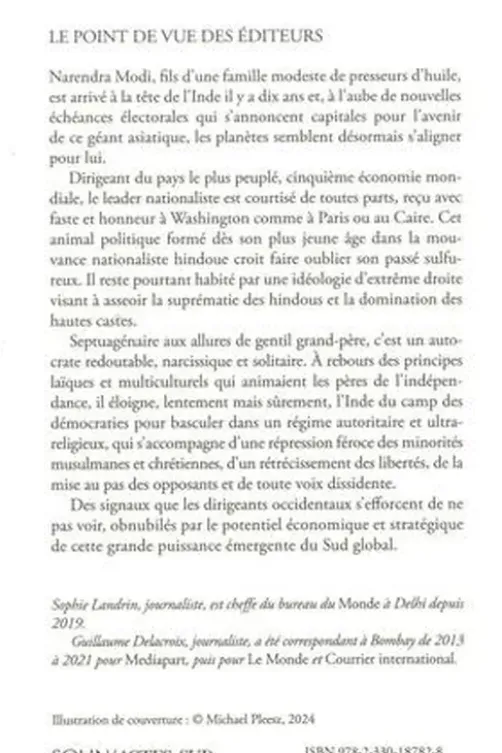 Dans la tête de Narendra Modi, Sophie Landrin