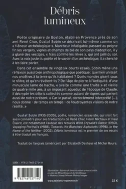 Débris lumineux, Gustaf Sobin