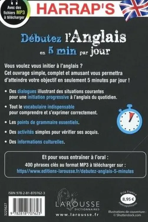 Débutez l'anglais en 5 minutes par jour, Harrap