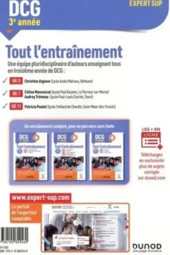 DCG 3e année. DCG 3, DCG 7, DCG 11 Tout l'entraînement, Edition 2021-2022, Christine Alglave