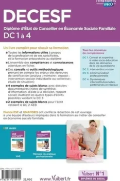 DECESF DC 1 à 4. Diplôme d'Etat de Conseiller en économie sociale familiale, 5e édition, Agnès Fostel
