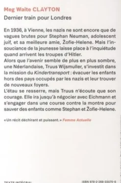 Dernier train pour Londres, Meg Waite Clayton