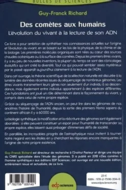 Des comètes aux humains. L'évolution du vivant à la lecture de son ADN, Guy-Franck Richard
