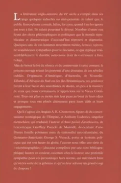 Des gentlemen à part. Portraits de quelques mal-pensants du monde anglo-saxon, Christophe Dolbeau