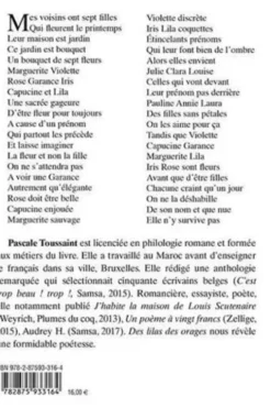 Des lilas des orages, Pascale Toussaint
