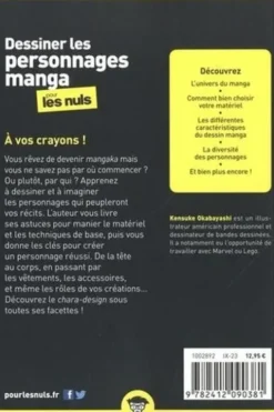 Dessiner les personnages manga pour les Nuls, poche, Kensuke Okabayashi