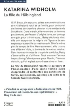 Destinée suédoise Tome 1 : La fille du Hälsingland, Katarina Widholm