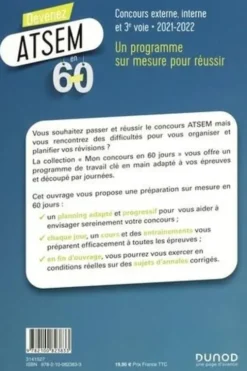 Devenez ATSEM/ASEM en 60 jours. concours externe, interne et 3e voie, Edition 2021-2022, Marie-Hélène Abrond
