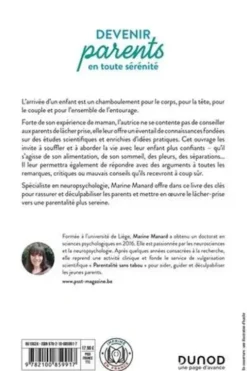 Devenir parents en toute sérénité. Mieux comprendre son enfant pour mieux lâcher prise, Marine Manard
