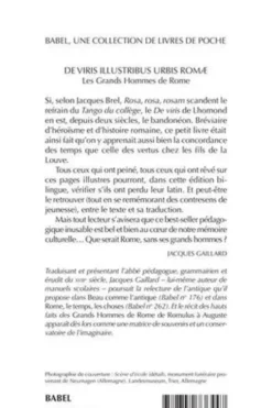 De viris. Les grands hommes de Rome, Abbé Lhomond
