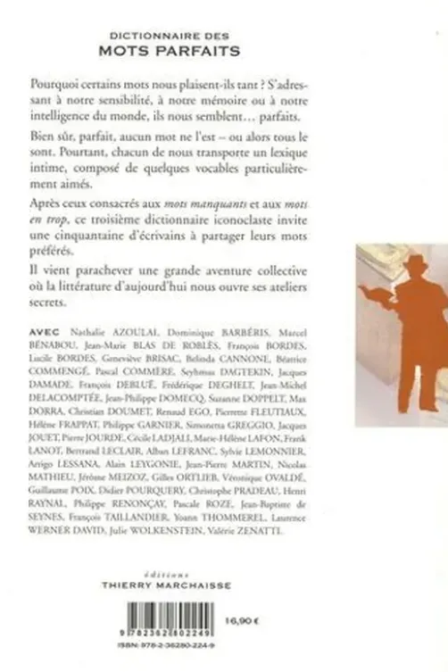 Dictionnaire des mots parfaits, Christian Doumet