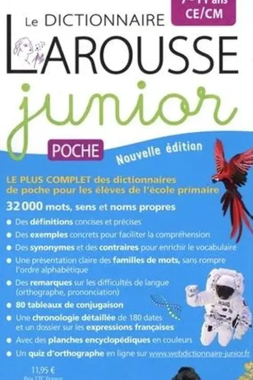 Dictionnaire Larousse junior poche CE/CM 7-11 ans. Edition 2023