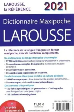 Dictionnaire Maxipoche Larousse. Edition 2021, Carine Girac-Marinier