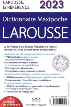 Dictionnaire Maxipoche Larousse. Edition 2023, Carine Girac-Marinier
