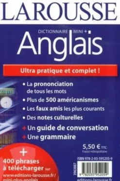 Dictionnaire mini + anglais. Edition bilingue français-anglais, Marc Chabrier