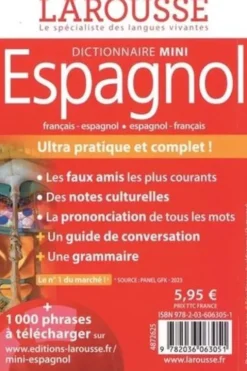 Dictionnaire Mini Espagnol, Larousse
