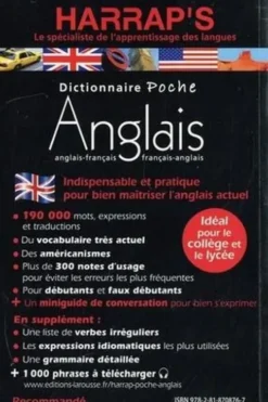 Dictionnaire poche anglais anglais-français et français-anglais, Carine Girac-Marinier