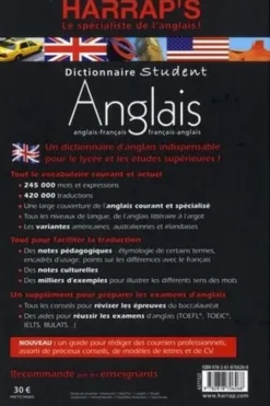 Dictionnaire Student anglais-français et français-anglais, Harrap