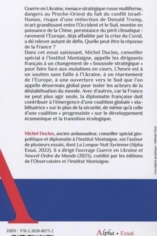Diplomatie française, Michel Duclos