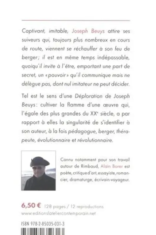 Déploration de Joseph Beuys, Alain Borer